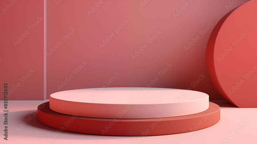 Display mockup product minimal style and geometric podium for presentation. Display mockup product minimal style and geometric podium for presentation.