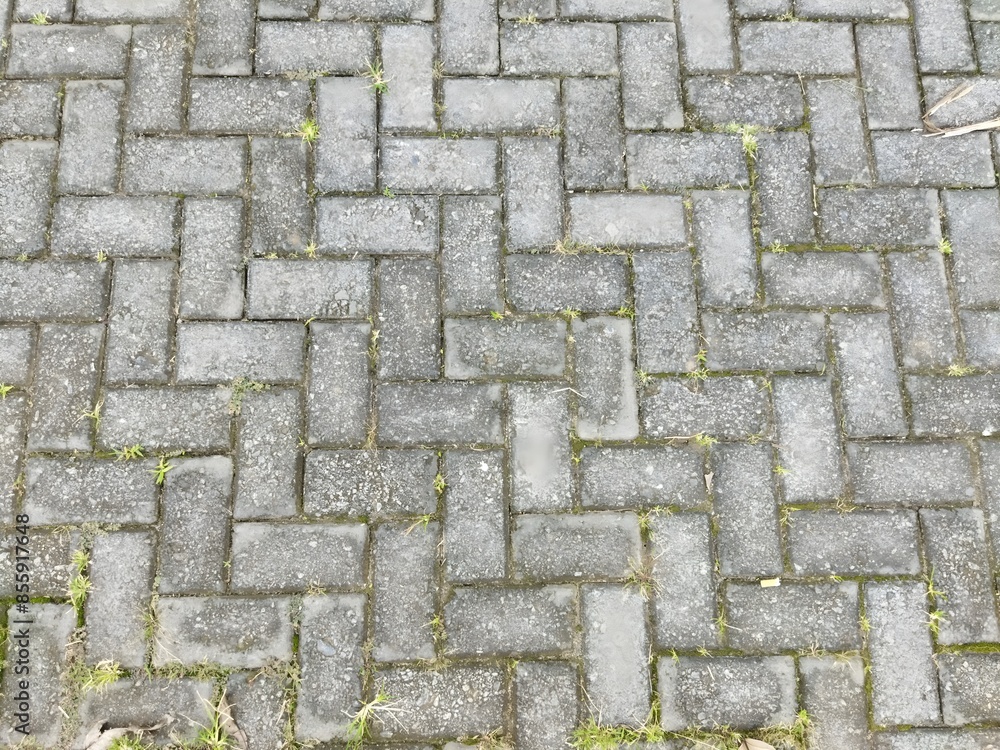 grey gray old dusty paving block road grey gray old dusty paving block road