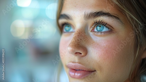 Skincare Preparation on Woman’s Face – Beauty Treatment Concept