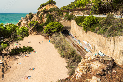 La Vinyeta Nudist Cove beach in Calella