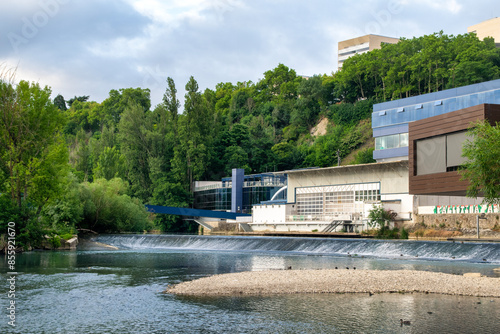 dam on the river photo