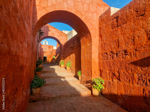 narrow street in the old town