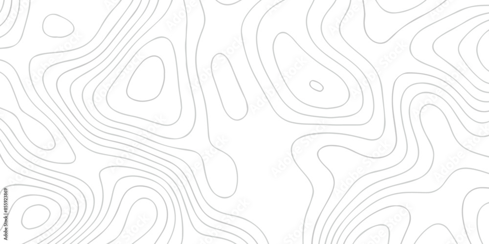 White Abstract Map Pattern Abstract pattern with lines. Abstract sea map geographic contour map ...