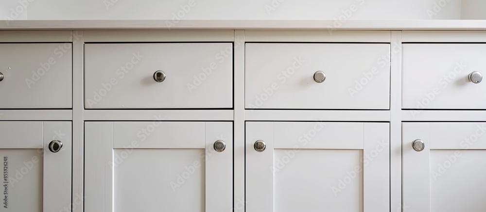 white cabinet close up photograph. Copy space image. Place for adding text and design white cabinet close up photograph. Copy space image. Place for adding text and design