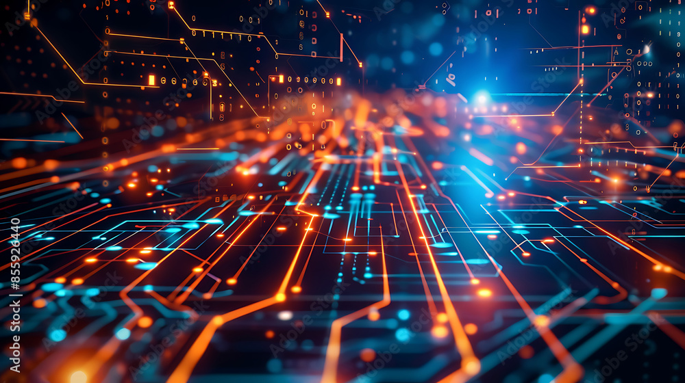 Fototapeta premium technology background