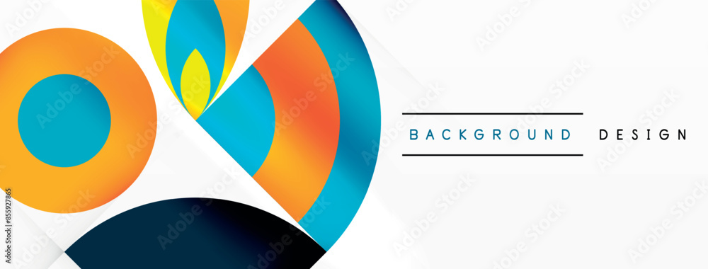 Circles and petals. Geometric beautiful abstract minimal template for Wallpaper, Banner, Background, Card, Book Illustration, landing page Circles and petals. Geometric beautiful abstract minimal template for Wallpaper, Banner, Background, Card, Book Illustration, landing page