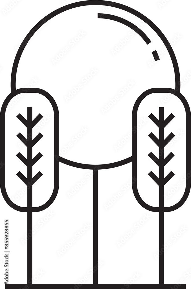 Tree Icon Line Art Tree Icon Line Art
