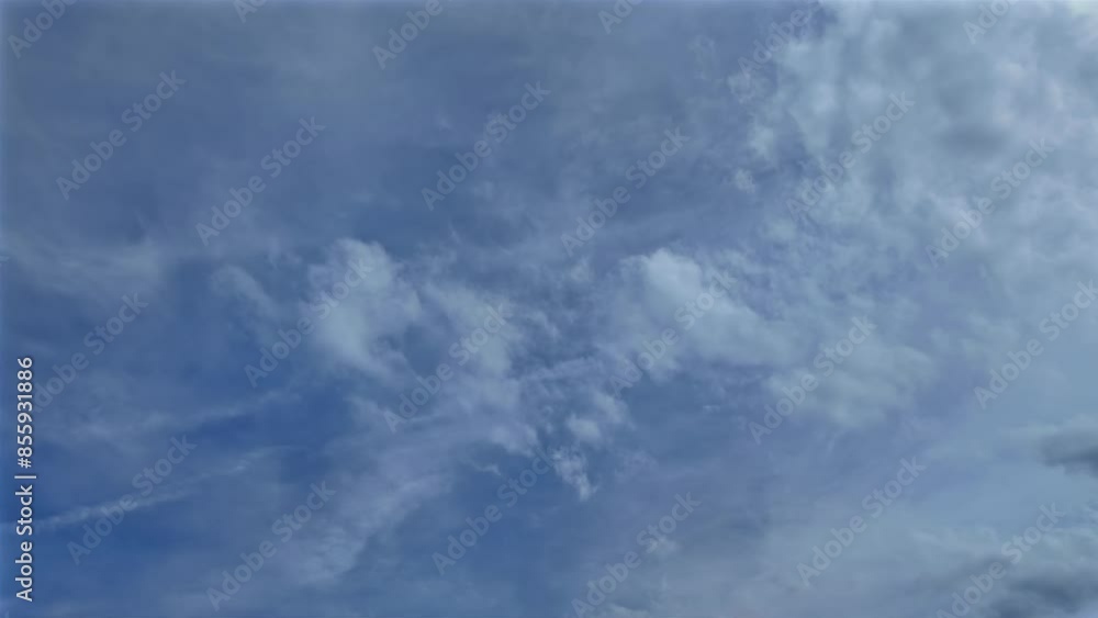 Blue skies with summer clouds, hyper lapse video. Blue skies with summer clouds, hyper lapse video.