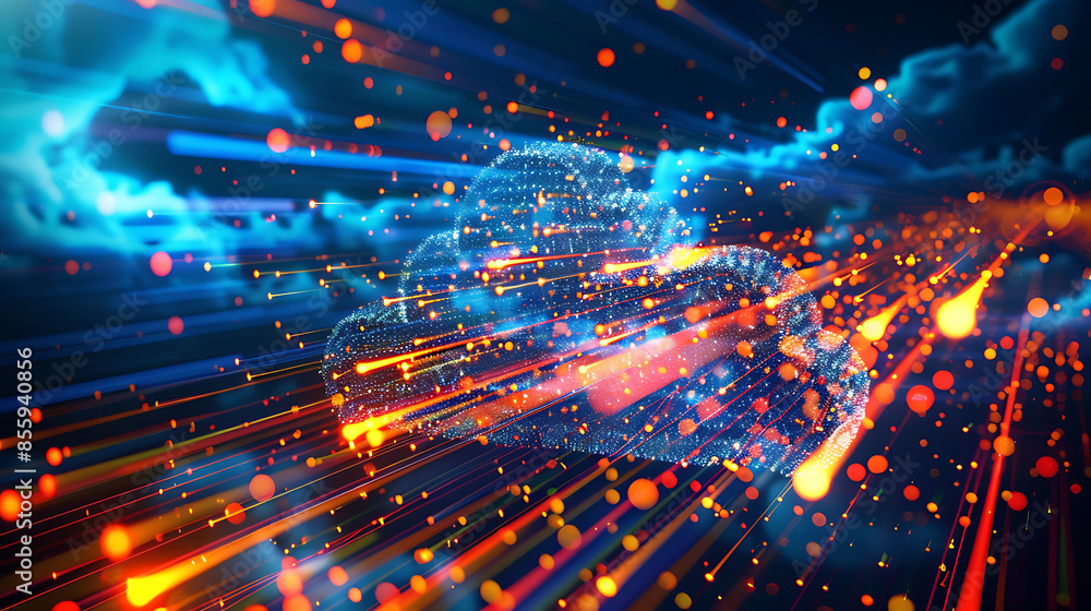 Obraz premium technology background
