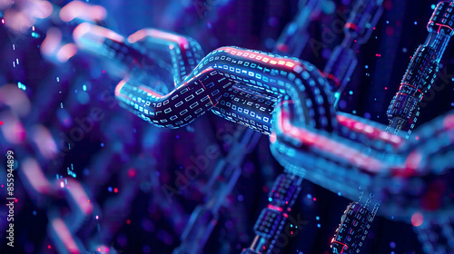 Decentralized blockchain technology for future business token money bitcoin secure fintech cloud security digital AI supply chain smart contract transaction protection