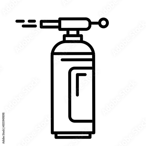 Blowtorch Butane Line Icon