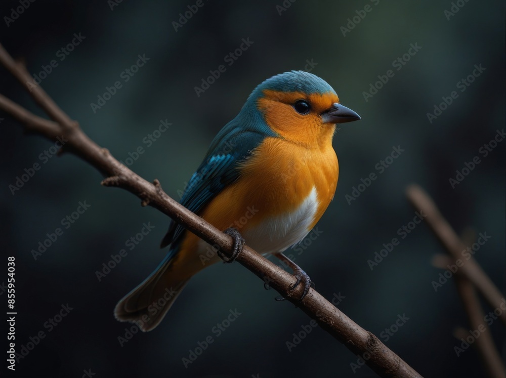 Colorful bird perched on a branch Colorful bird perched on a branch