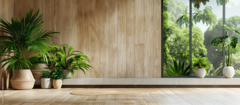 composition of home garden interior. Copy space image. Place for adding text and design composition of home garden interior. Copy space image. Place for adding text and design