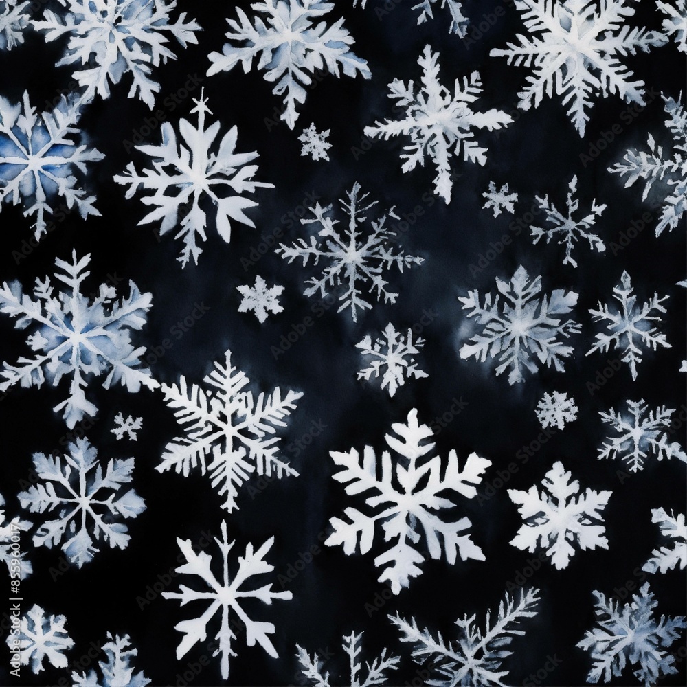 set of snowflakes set of snowflakes