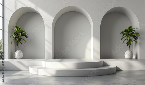 Interior of a hall. Created with Ai