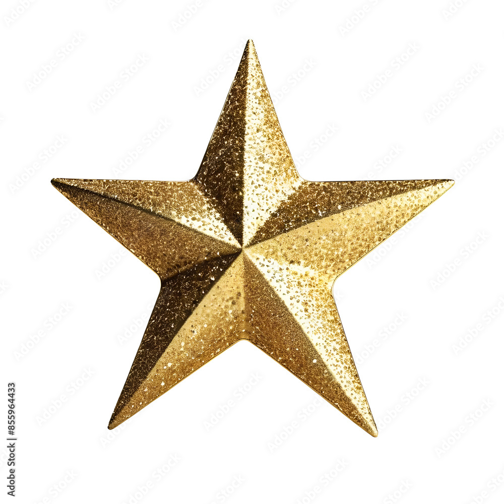 3D Golden star with star dust and shimmer isolated on transparent background 3D Golden star with star dust and shimmer isolated on transparent background