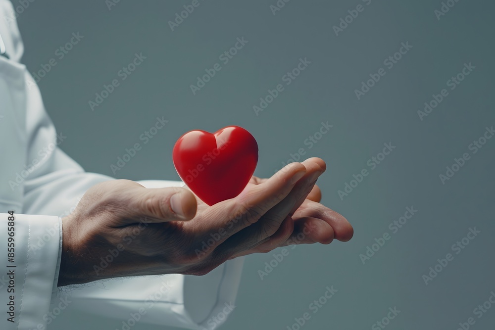 Fototapeta premium Heart donation and transplantation