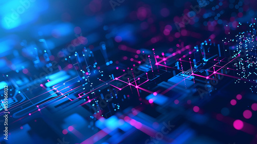 Fototapeta Naklejka Na Ścianę i Meble -  abstract technology background