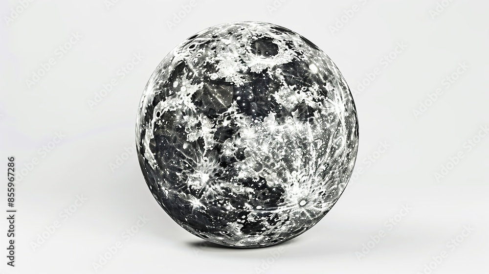 Beautiful full moon isolated on white background. Beautiful full moon isolated on white background.