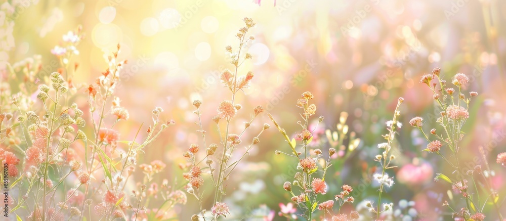 garden and flowers pastel background Flower Summer. Copy space image. Place for adding text and design garden and flowers pastel background Flower Summer. Copy space image. Place for adding text and design