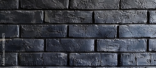 Black brick, black brick house, building material, chiaroscuro, hand-molded brick, facing brick. Copy space image. Place for adding text and design