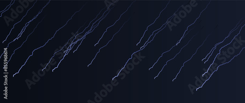 lightning in the dark sky canvas, abstract lightning strikes stroke design for element, background