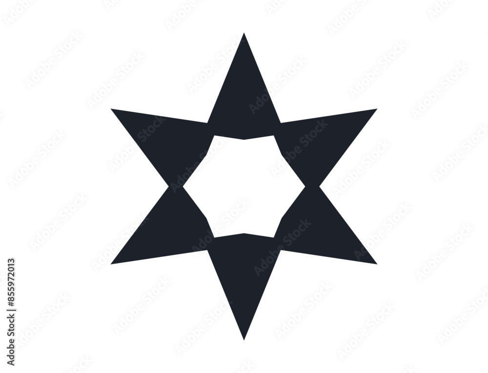 Fototapeta premium Star symbol and simple style isolated star icon on white background flat design style minimal illustration. 