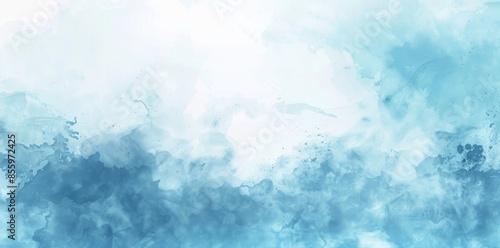 Curves of white and blue, a color gradient rough abstract background, a glow template, torn sheets of paper, grainy noise, and an empty space