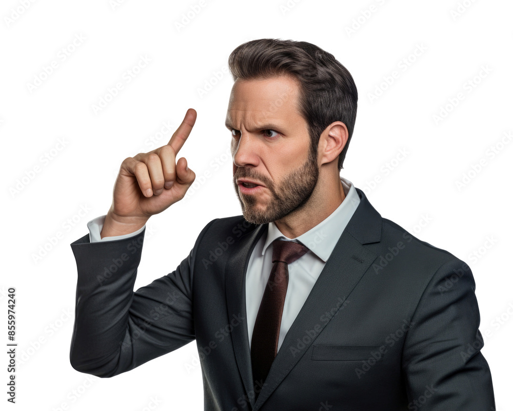 Business man in serious emotions and gesture Business man in serious emotions and gesture