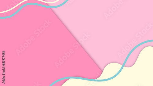 Abstract colorful background. Pink blue and yellow color background. simplistic wallpaper.