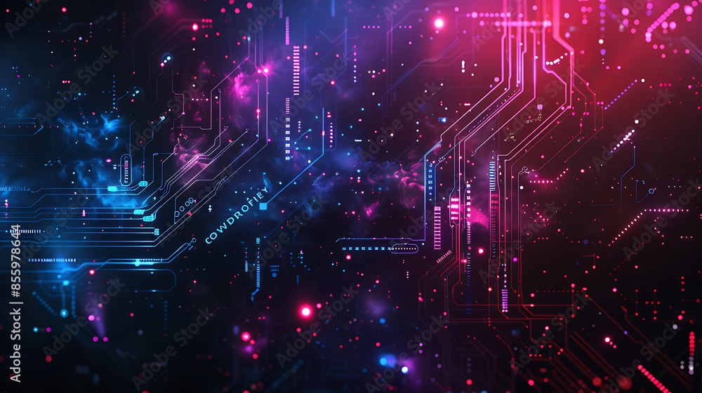 Obraz premium technology background