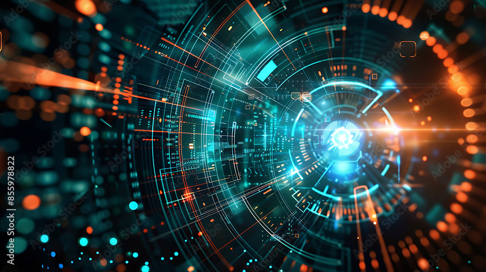 Obraz premium technology background