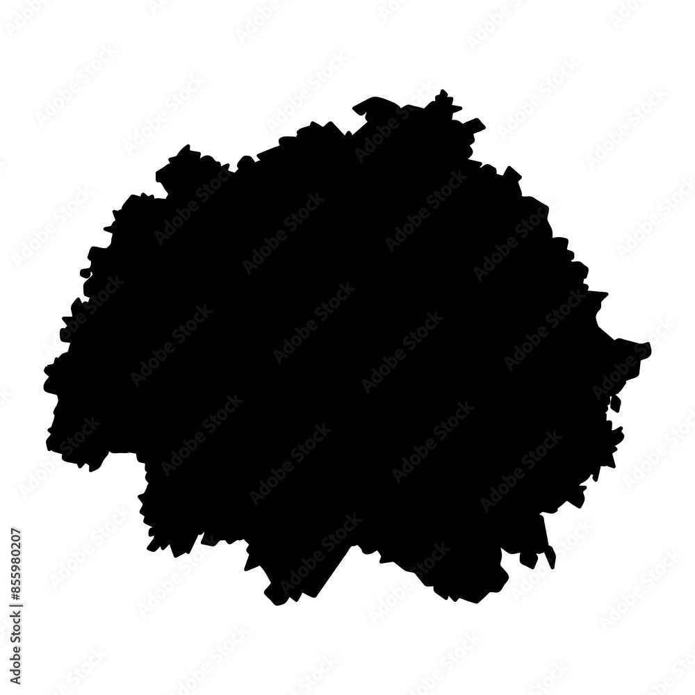 Ryazan Oblast map, administrative division of Russia. Vector illustration. Ryazan Oblast map, administrative division of Russia. Vector illustration.