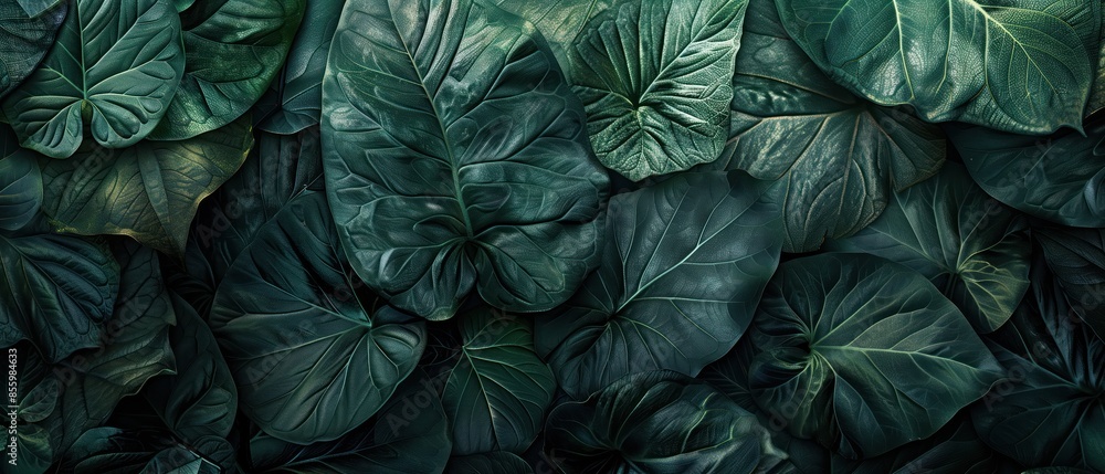 Green foliage texture background Green foliage texture background