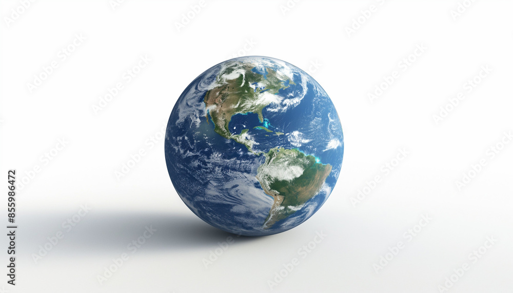 earth globe on white background earth globe on white background