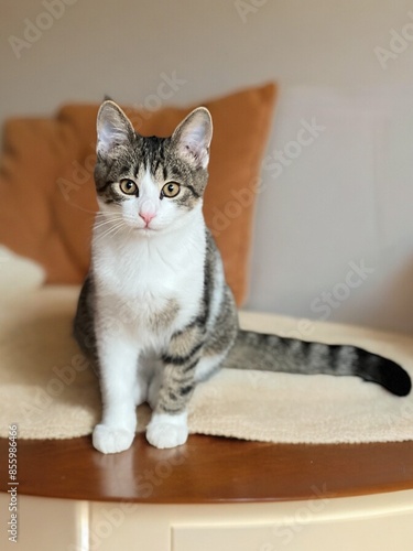 cat on a chair