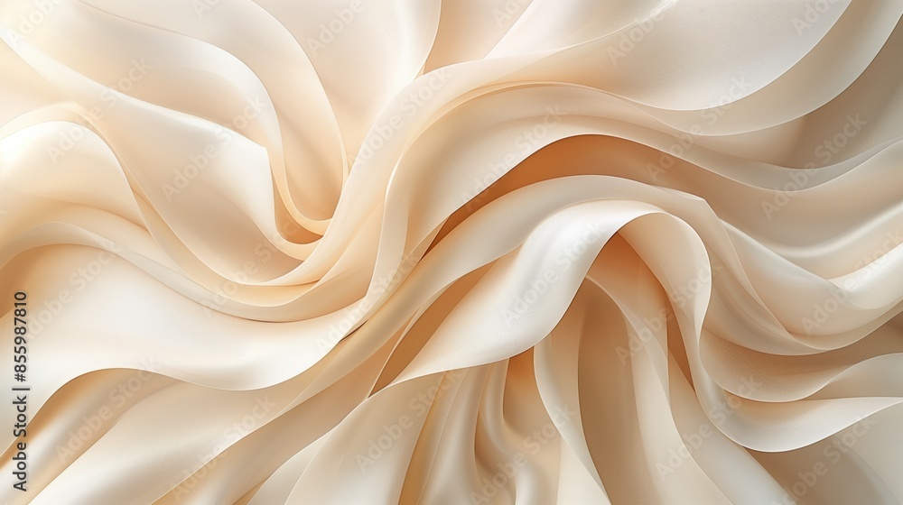 Photography of smooth, flowing beige curves, perfect for modern and sophisticated compositions Photography of smooth, flowing beige curves, perfect for modern and sophisticated compositions