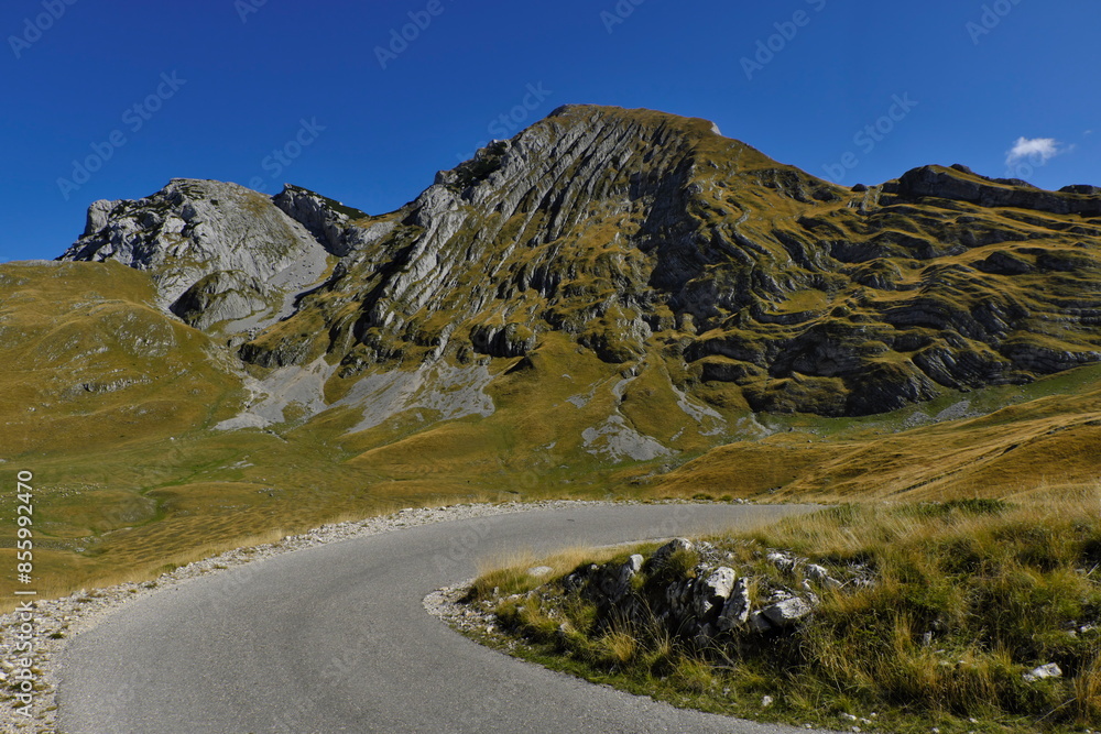 Landscape with road and mountains