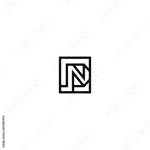 CN letters monogram logo design concept.