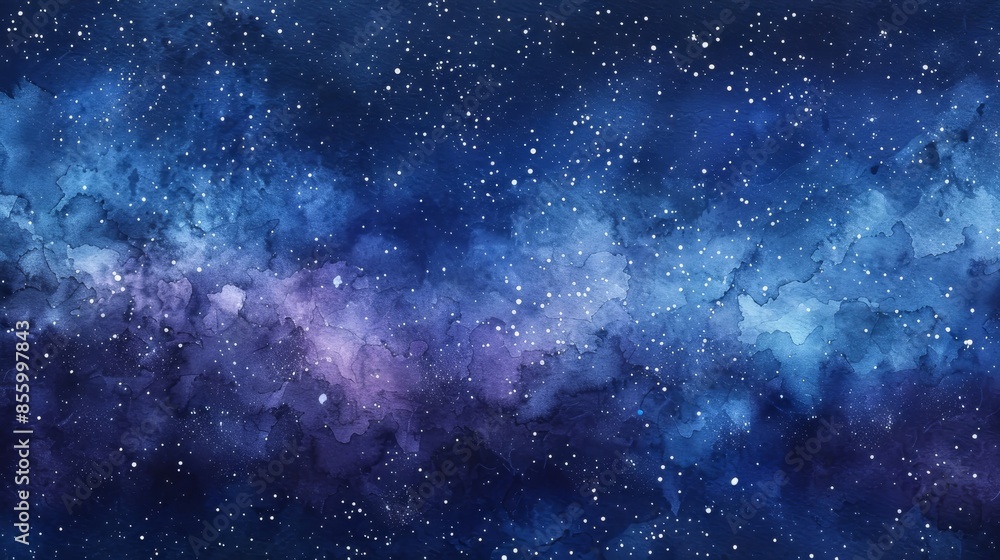 watercolor painting of a starry night sky watercolor painting of a starry night sky