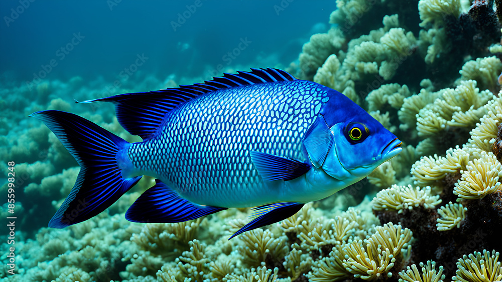 Fototapeta premium Close-Up View of Diverse Sea Species