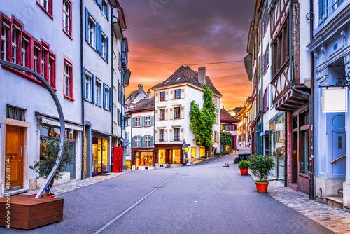 Fototapeta Basel, Switzerland in the Old Town