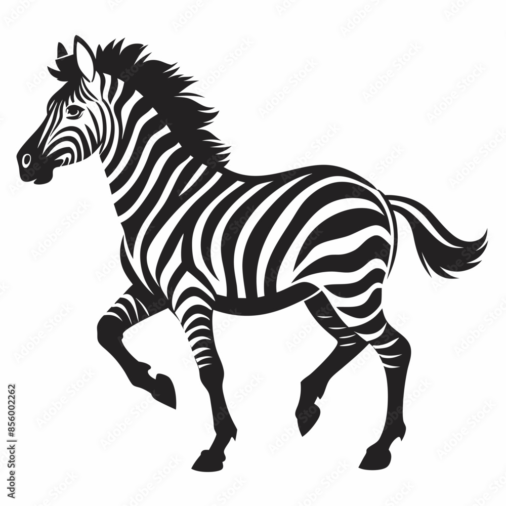 Fototapeta premium zebra vector illustration