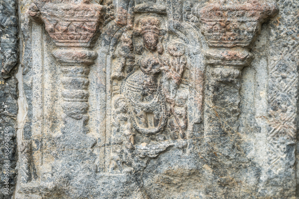 Avanti Swami Temple Ruins, ancient structure at historic site, Srinagar, Kashmir, India Avanti Swami Temple Ruins, ancient structure at historic site, Srinagar, Kashmir, India