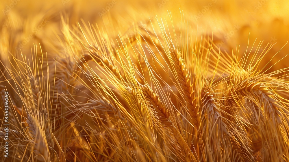 Golden barley fields ripen in the sun, Ready to gather, grains for making bread. Golden barley fields ripen in the sun, Ready to gather, grains for making bread.
