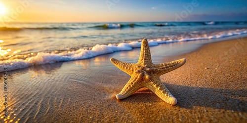 Starfish washed up on sandy beach , starfish, beach, sand, ocean, seashore, marine life, tropical, nature, sea creature
