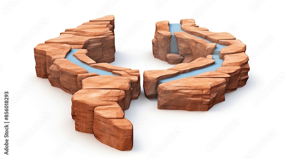 A 3D rendering of a canyon with a river running through it. The canyon is surrounded by tall, rocky cliffs. A 3D rendering of a canyon with a river running through it. The canyon is surrounded by tall, rocky cliffs.