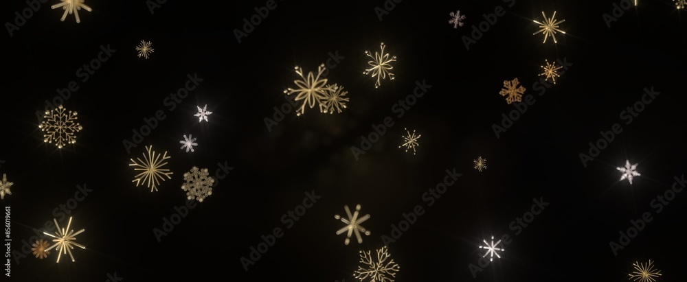 Snowflakes - With Realistic Snowflakes Overlay On Light Silver Backdrop. Xmas Holidays Snowflakes - With Realistic Snowflakes Overlay On Light Silver Backdrop. Xmas Holidays