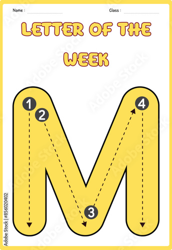 Alphabet Tracing Flash Cards for kids and Parents -vector illustrations 