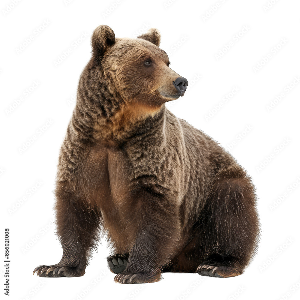 brown bear isolated on white brown bear isolated on white